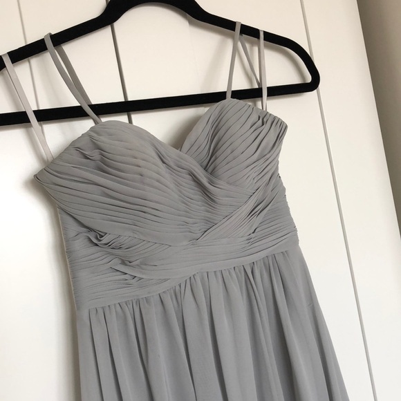 Woman's Wtoo Gray Bridesmaids Dress - Picture 3 of 8